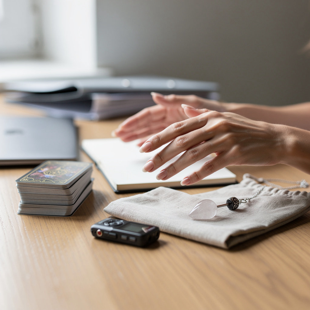 Justice Solutions Group psychic medium providing a compassionate, confidential reading session in Ventura County